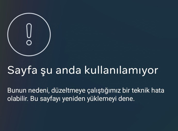 İnstagram şuanda kullanılmıyor hatası?