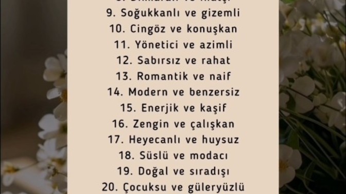 Gelin bakıyım 😁 Doğduğunuz Güne Göre Kişiliğiniz ne?