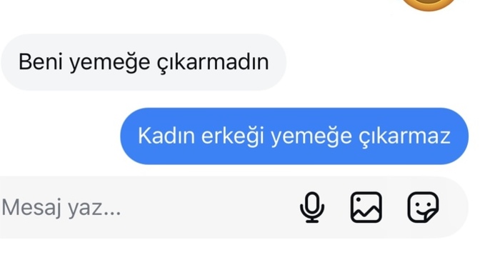 Beni yemeğe çıkar diyen erkek?