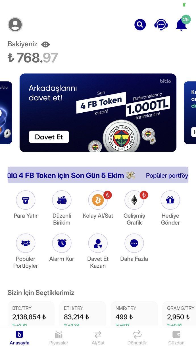 Bitlo uygulamasını ilk defa indirenlere 1000 tl veriyor?
