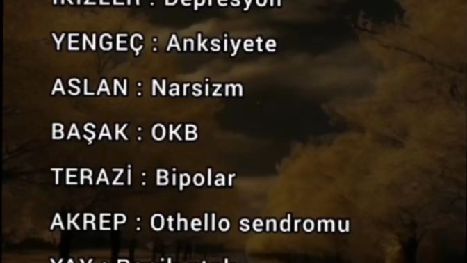 Sen ne tür bi hastalıksın?