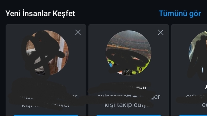 Arkadaş önerileri kapama?