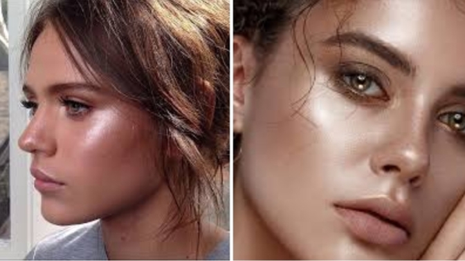 Işıl ışıl görünen highlighter makyajları gündüze uygun mu?