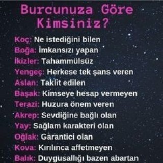 Burcuna göre sen kimsin?