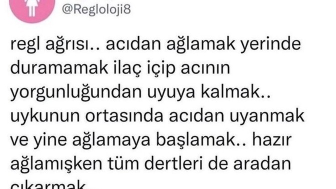 Uzun bir aradan sonra regl oldum ama ağrım yok, normal mi?