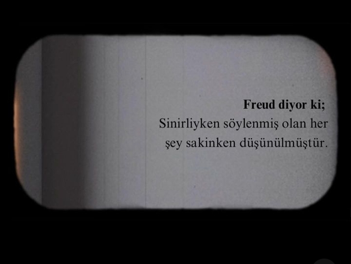 Sence de sinirliyken söylenmiş her şey sakinken mi düşünülmüştür?