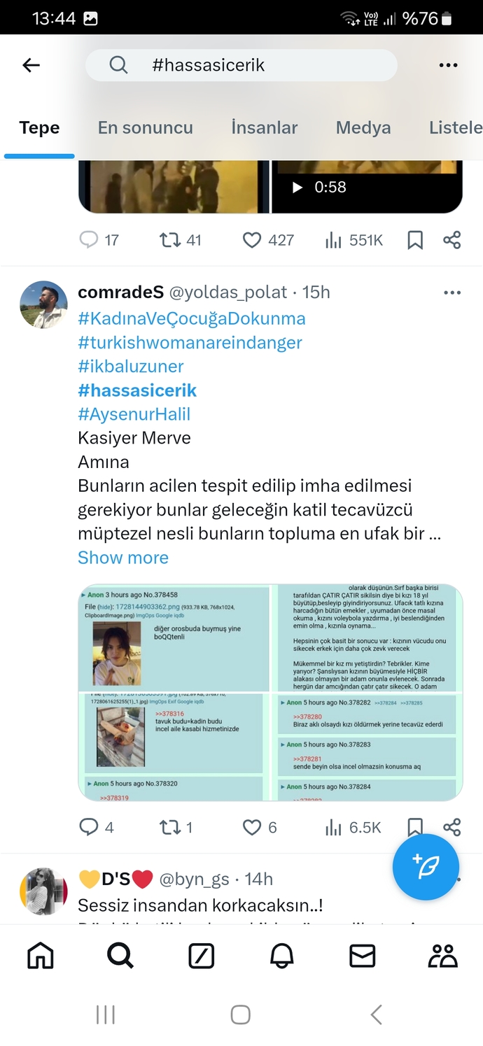 Bu nedir ya ne rezalet bu midem bulanıyor erkekler böyle mi düşünüyor?