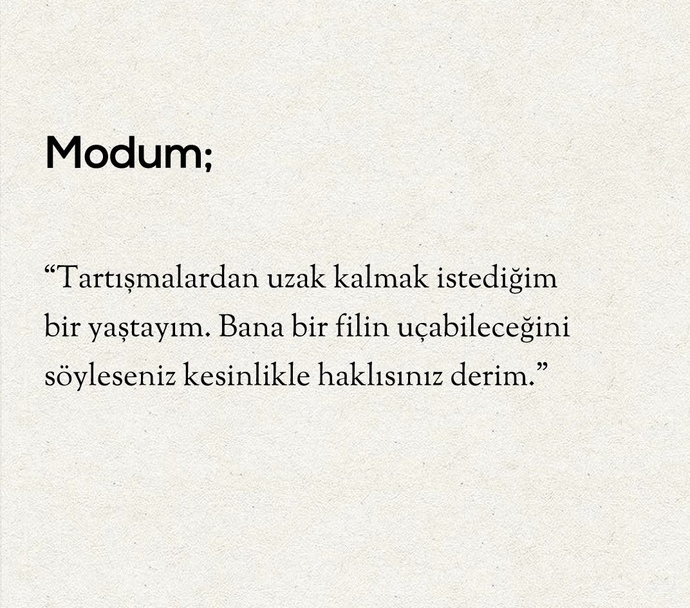 Sizi anlatan bir söz var mı?