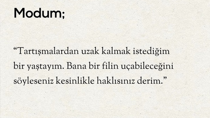 Sizi anlatan bir söz var mı?
