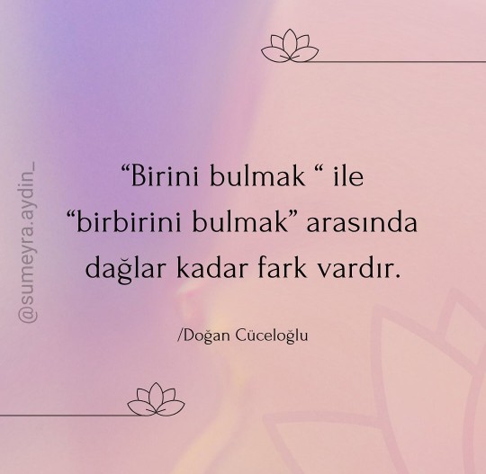 Birini bulmak mı daha önemli yoksa birbirini bulmak mı?