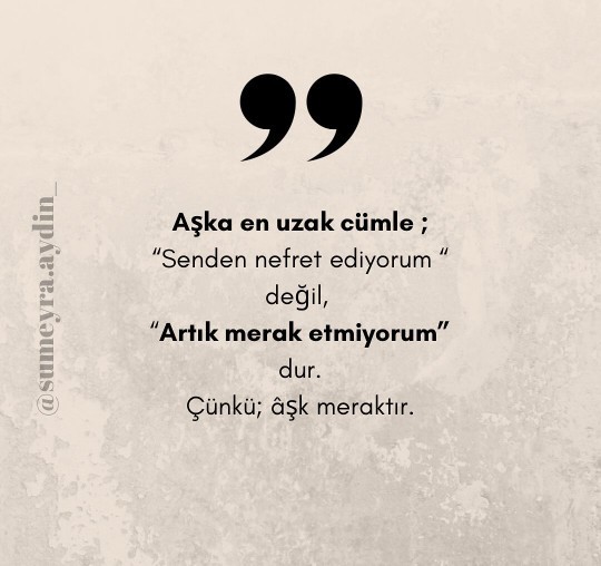 Biri sizi merak etmeyi artık bıraktı mı?