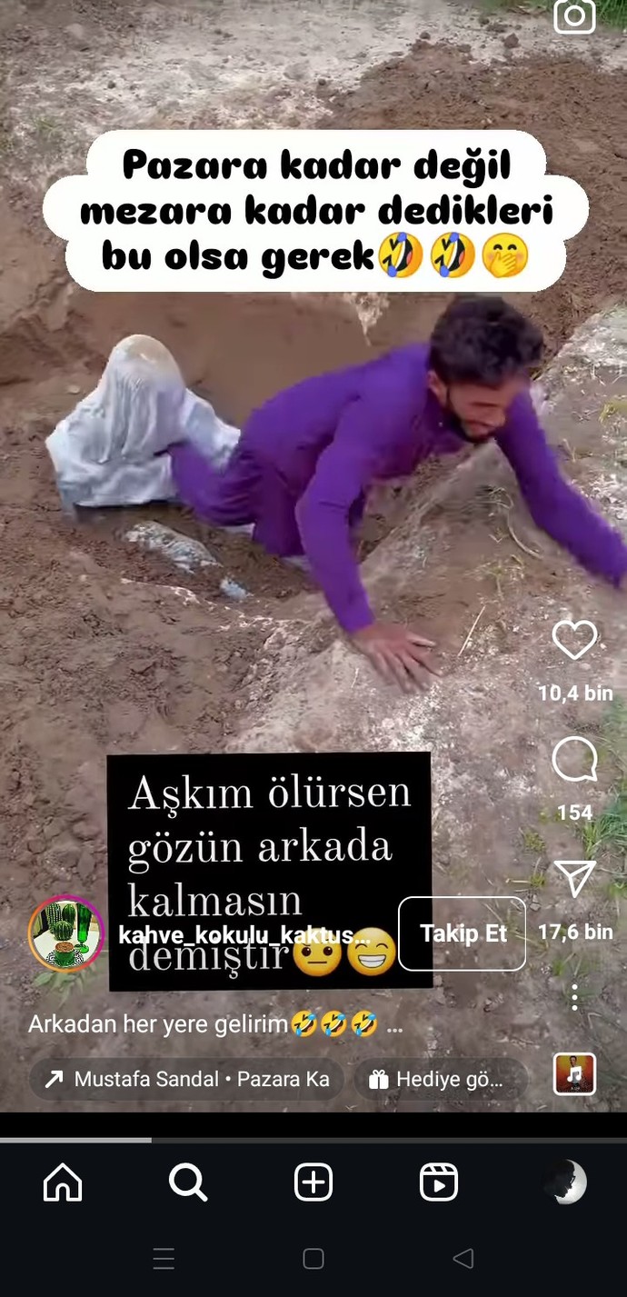 Siz pazara kadar mı yoksa mezara kadar mı seversiniz birini?