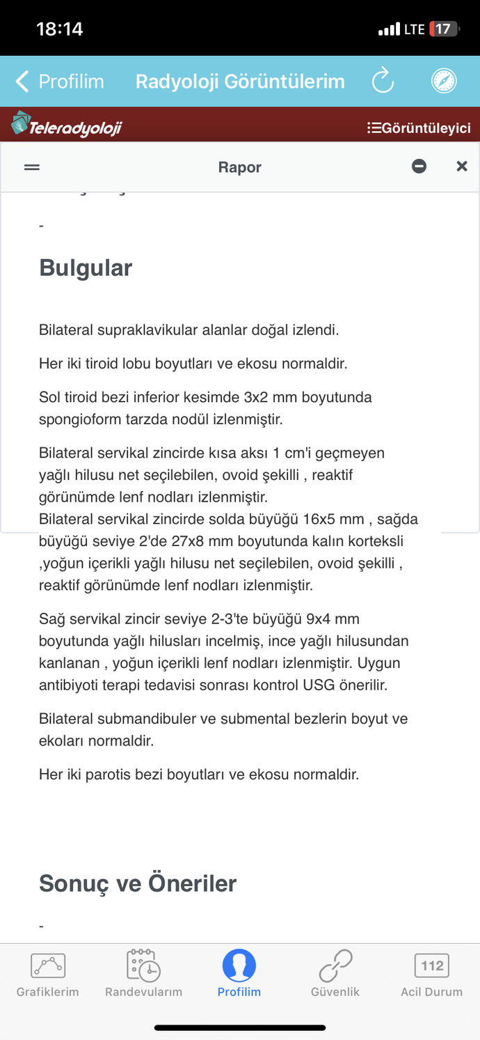 Arkadaşlar aranızda doktor var mı birisi bana açıklayabilir mi ev hastaneye uzak sonuç göstermeye henüz gidemedim aklıma takıldı?