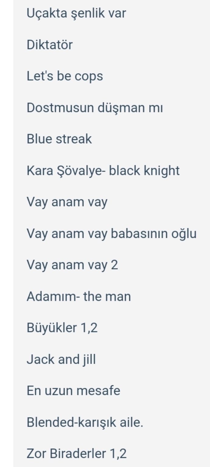 Dizi ya da film önerir misiniz?
