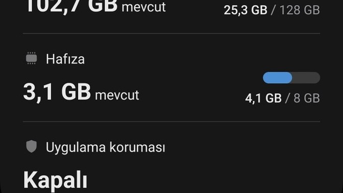 Telefonunuz da tahmini Pil süresi kaç saat ve gün yazıyor?