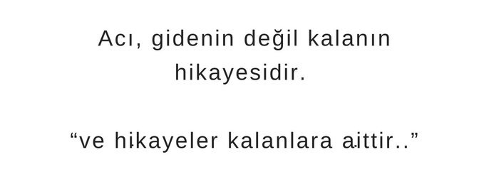 Senin hikayen neydi?