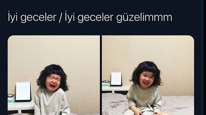 "İyi geceler" mesajı atanınız var mı?