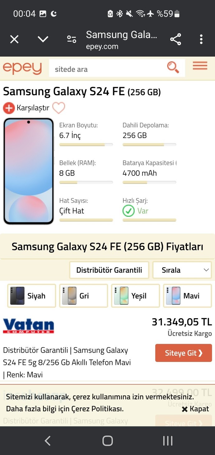 Epey sitesinden en son ne araştırdınız?