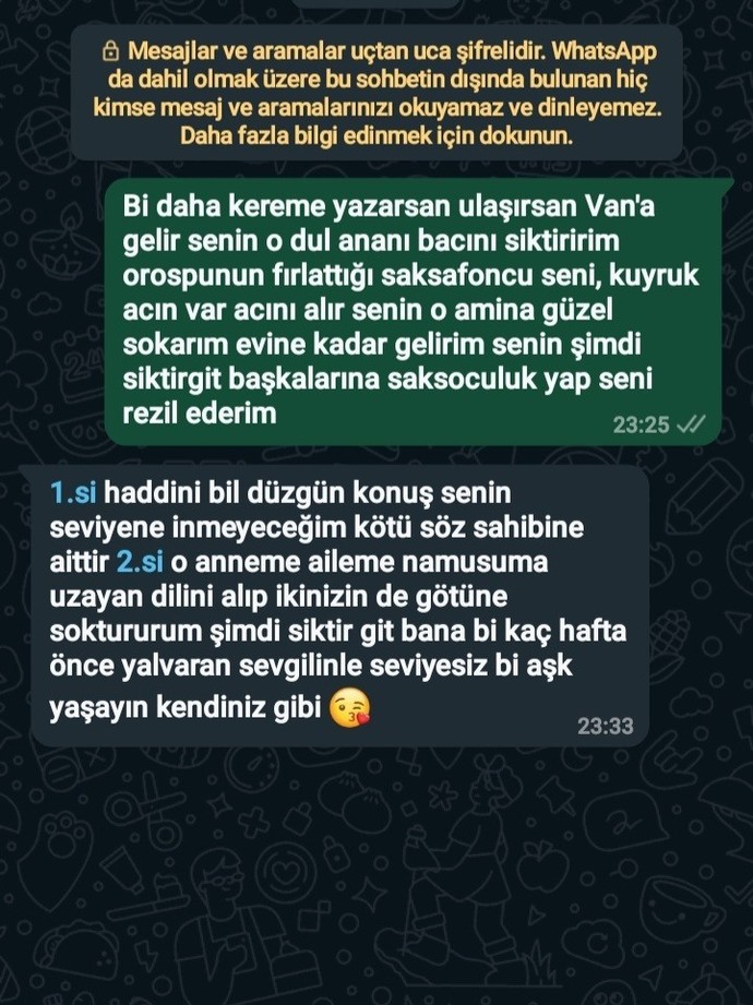 Sevgilimin eski sevgilisi rahatsız ediyor bende böyle yazdım?