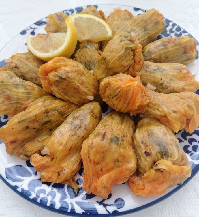 kabak çiçeği dolması