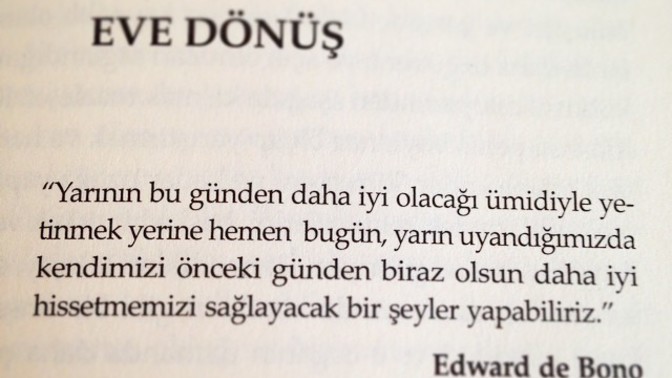Bu gün kendin için ne yaptın?