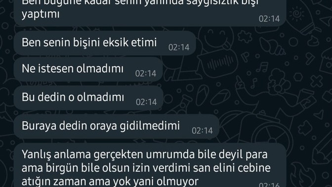Erkek arkadaşımla tartıştık bana para lafı etti?