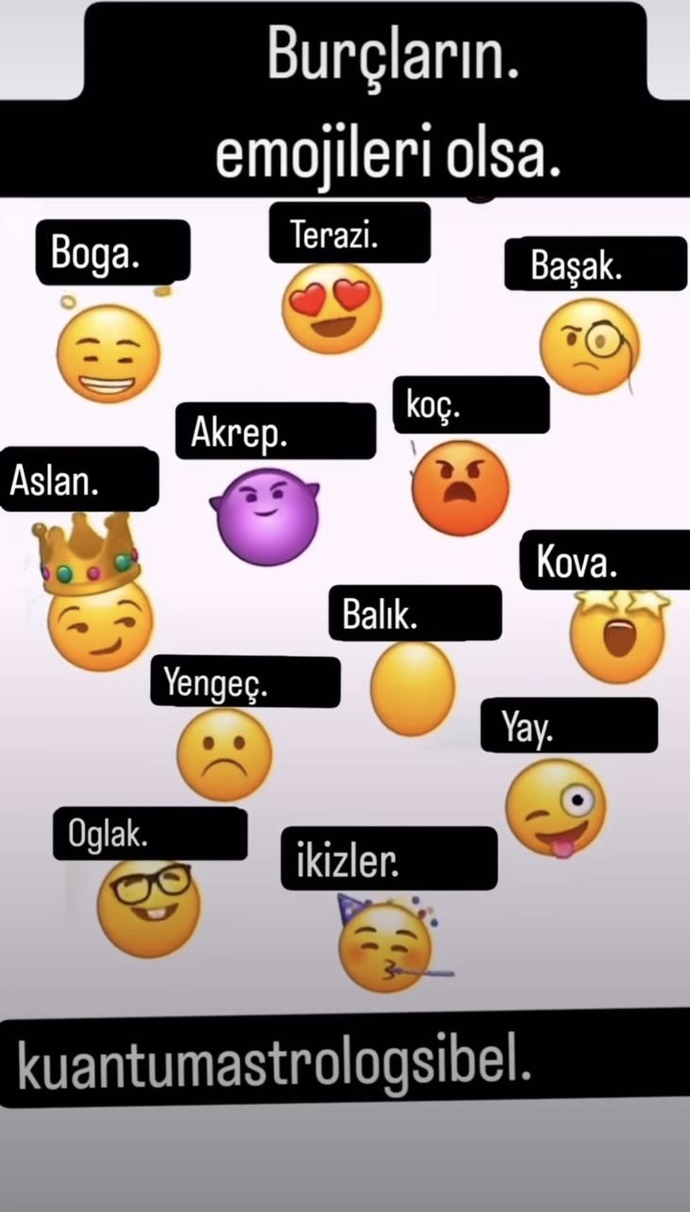 Burçlar emoji olsaydı sen hangisi olurdun?