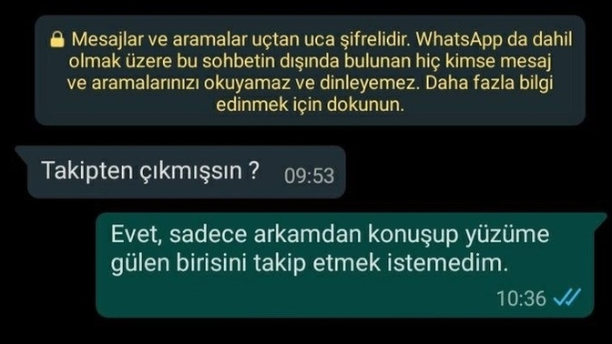 Senin birini takipten çıkma nedenin ne oluyor?