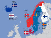 İzlanda, Faroe, danimarka, İsveç, Norveç, Finlandiya, Åland