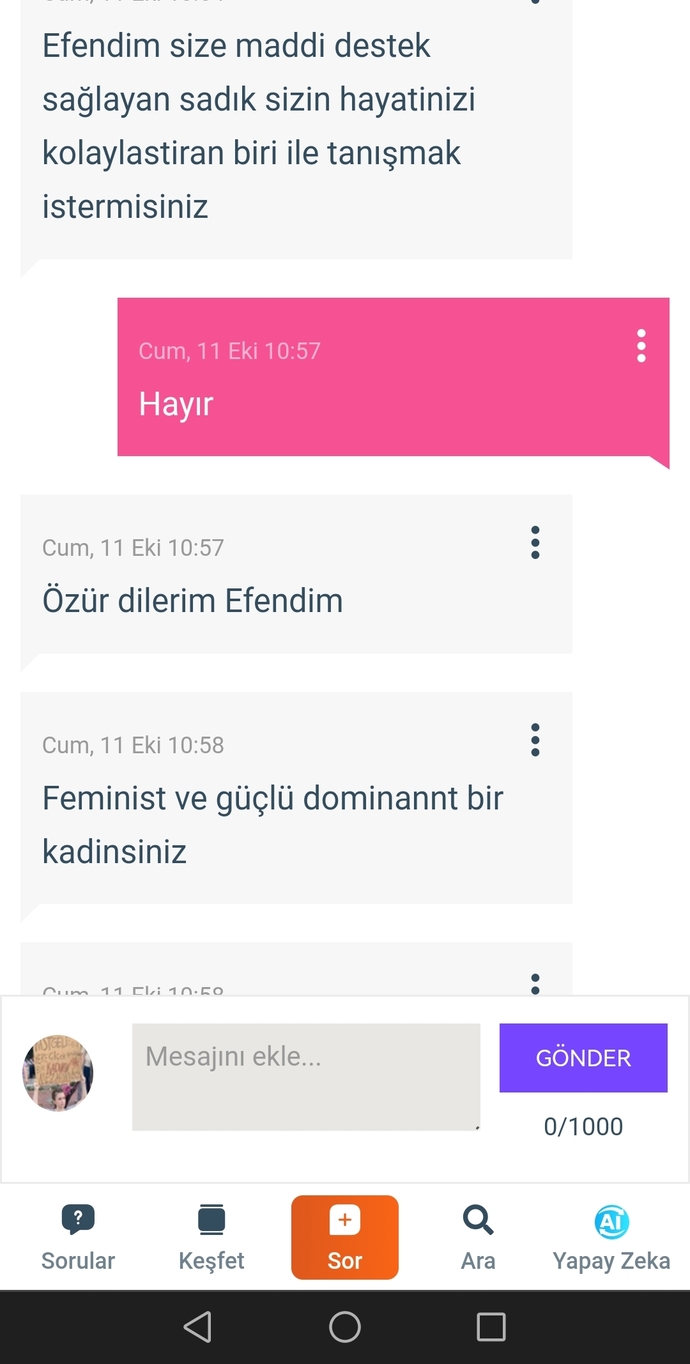 Böyle bir teklif alsanız ne cevap verirsiniz?