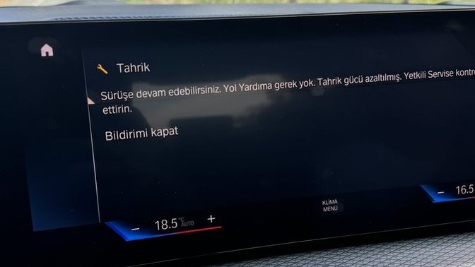 Arabamda böyle bir uyarı var, ne demek?