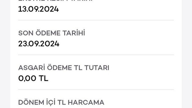 Arkadaşlar kalan ekstre borcu -21bin küsür bu ne demek?