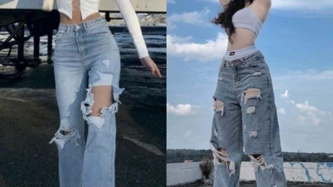 Yırtık kot pantolonların modası sizce geçti mi?