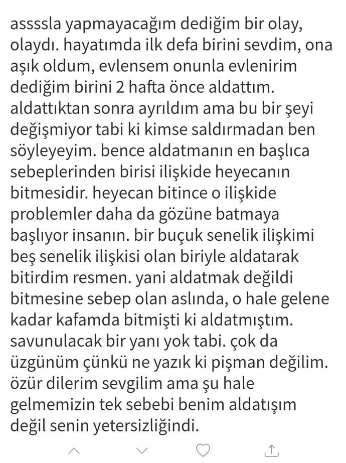 Aldatan erkekler neden pişman olmaz?