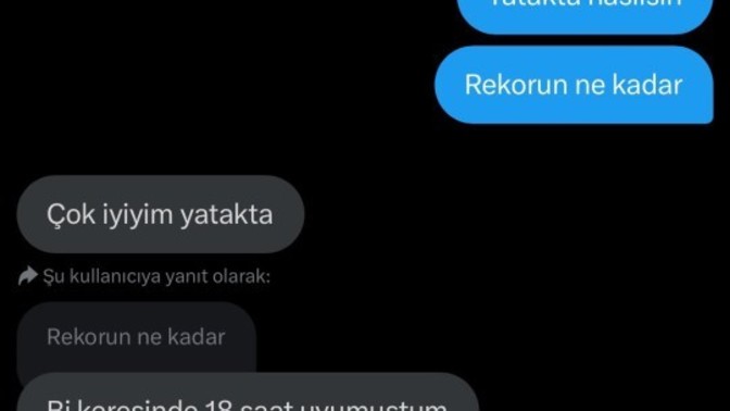 Yataktan hiç kalkmadan en uzun ne kadar uyudunuz, uyku rekorunuz kaç saat?