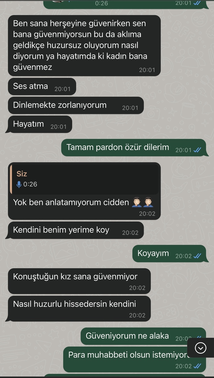 Erkek arkadaşım ve aramız da dönen para muhabbeti?