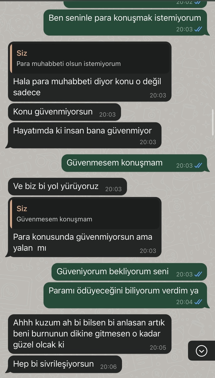 Erkek arkadaşım ve aramız da dönen para muhabbeti?