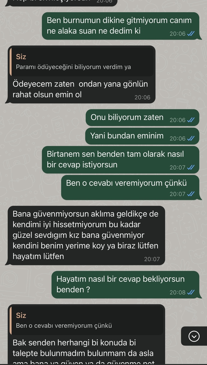 Erkek arkadaşım ve aramız da dönen para muhabbeti?