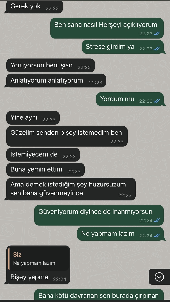 Erkek arkadaşıma bir miktar para verdim?