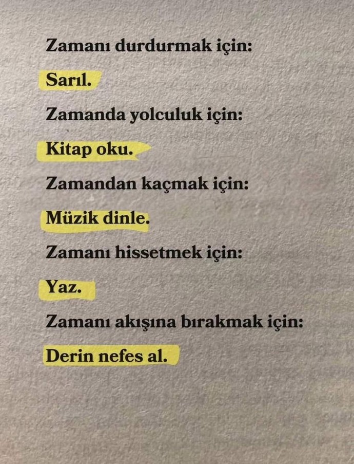 Zamanı akışına bırakabiliyor musun?