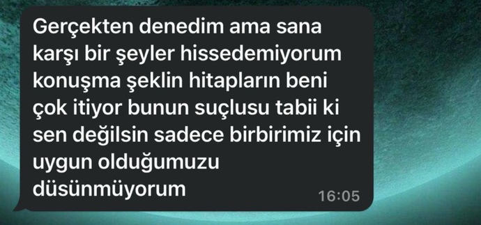 Bu sebepten dolayı ayrılır mısınız?