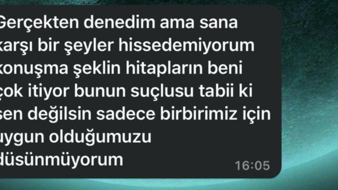 Bu sebepten dolayı ayrılır mısınız?