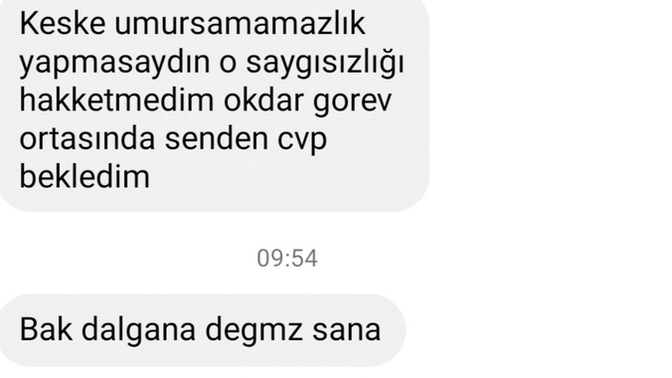 Şu üsluba bak hele okey işareti gönderiyor birde konuşmayı bekliyor haksız mıyım?