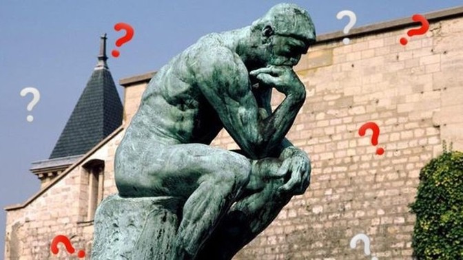 Heykeltıraş Rodin'in ünlü eseri Düşünen Adam, neyi düşünüyor olabilir?