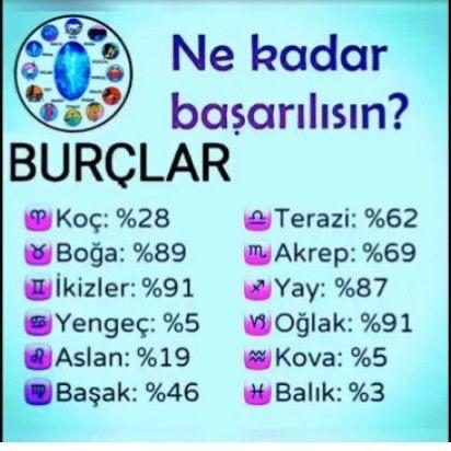 Senin burcun ne kadar başarılı?