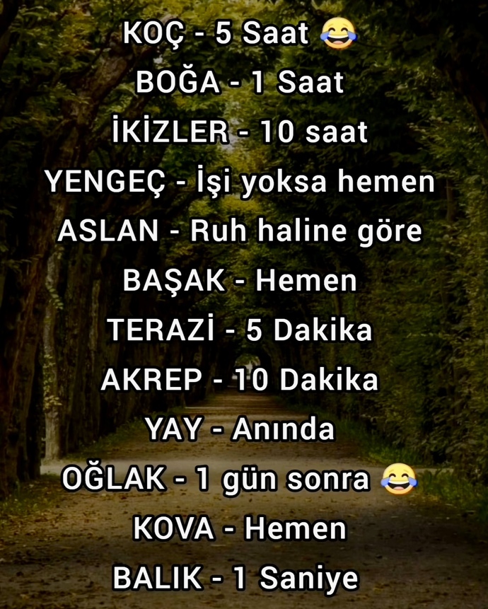 Mesajlara yanıt verme süren nedir?