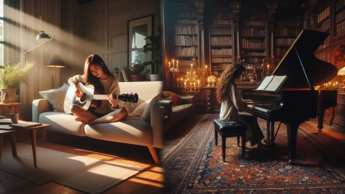 Hangi müzik aletini çalmak istersiniz; gitar mı, piyano mu?
