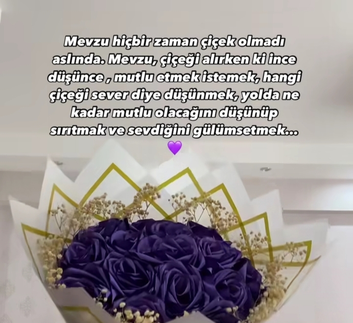 Sevdiğinizden veya sevdiğinize çiçek aldınız mı 🌸 ?