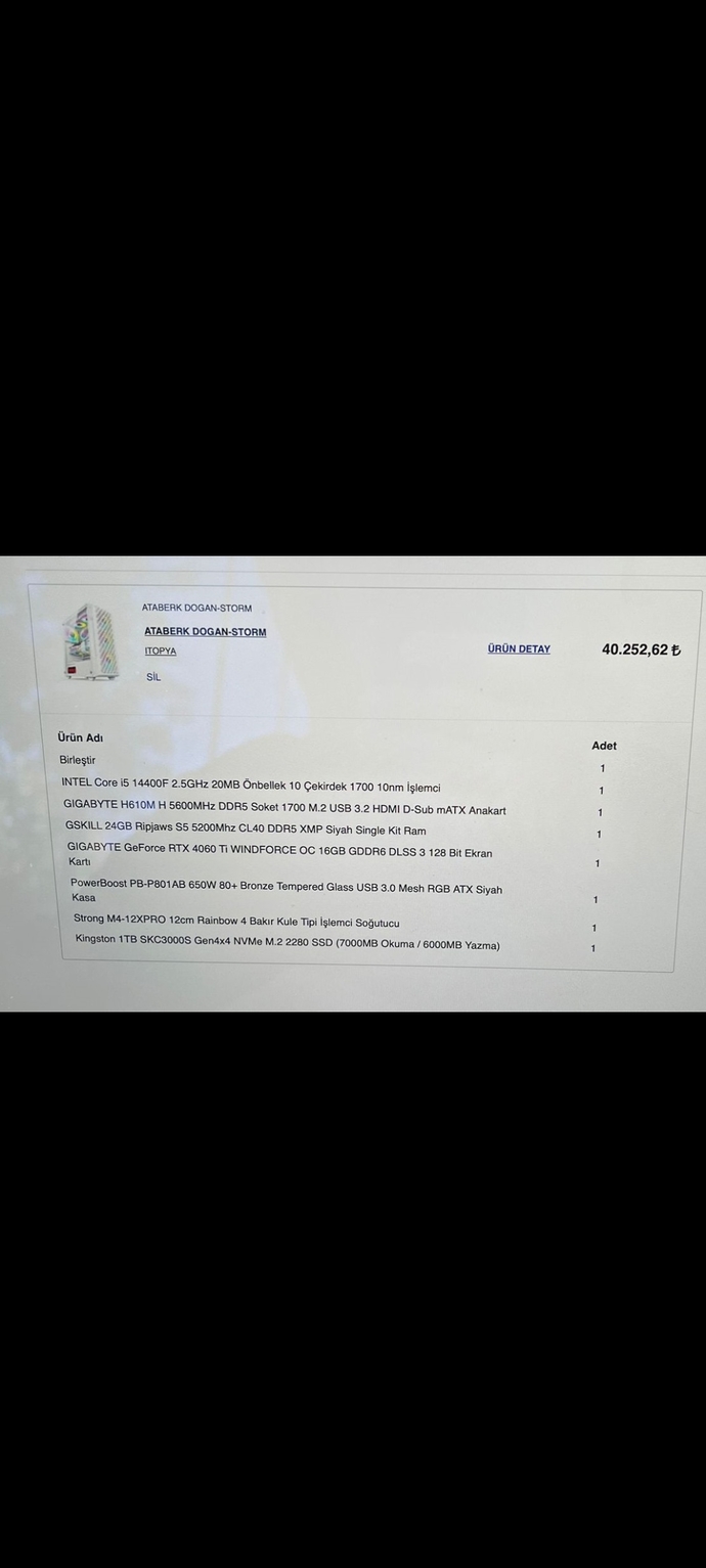 35 40 bin tl ye masaustu pc onerisi verebilirmisiniz?
