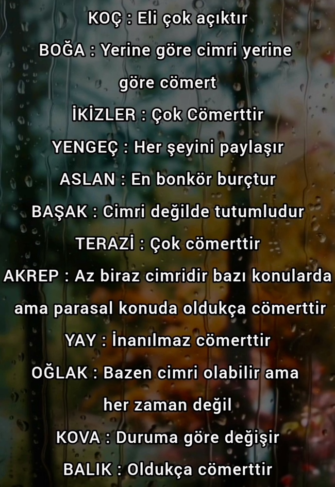 Cömert misindir, cimri mi?